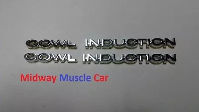 COWL INDUCTION Hood Emblem Badges  Kit   4 Pc 70 71 72 Chevy Chevelle El Camino • $43