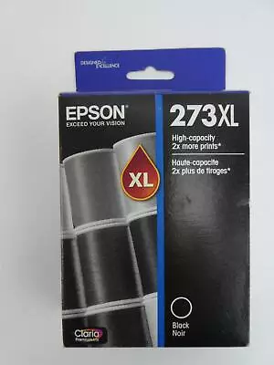 Genuine Epson 273XL Black High-Capacity Ink Cartridge ~ Sealed Box ~ Exp. 11/18 • $8.48