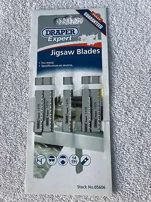 £6.99 • Buy Draper Expert 5 X 14TPI X 62mm Jigsaw Blades