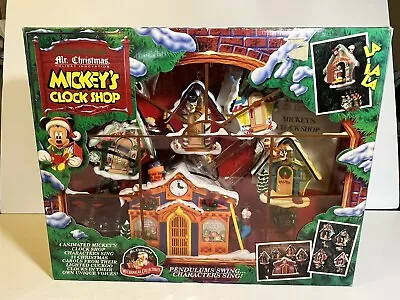 Vintage Mr. Christmas Disney Mickey's Clock Shop Animated Musical Complete W/Box • $89.99