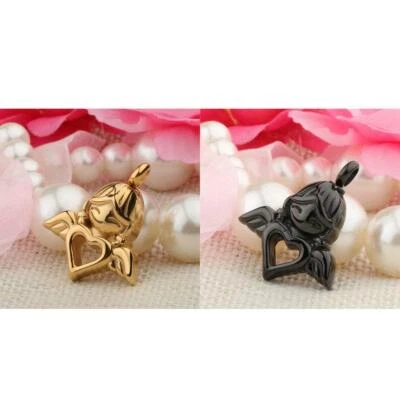 £7.16 • Buy Angel Wings Heart Stainless Steel Cremation Urn Pendant Necklace Ashes Stash
