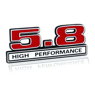 5.8 Liter 351 Windsor Engine High Performance Emblem Logo In Red & Chrome Trim • $13.22