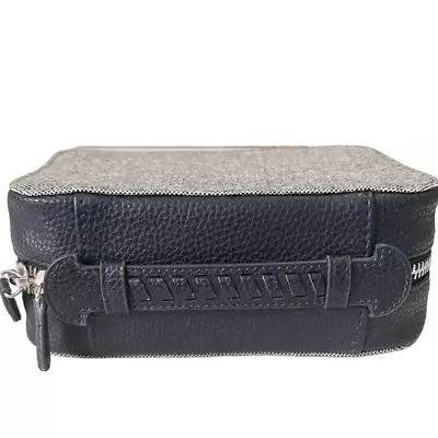 Trish McEvoy Black Zip Around Inside Detachable Mesh Pouch Makeup Case • $30