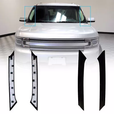 $68.99 • Buy For 2009-2018 Ford Flex Windshield Outer Pillar Trim Molding Left & Right Side