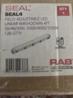 RAB SEAL4 LED Vapor Proof Light 4ft 120-277V IP66 30/40/50W 35/40/50K  |  NEW • $89.99