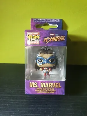 Funko Pop! Pocket Keychain / Keyring - Ms. Marvel - Vinyl Bobblehead Figure. • £4