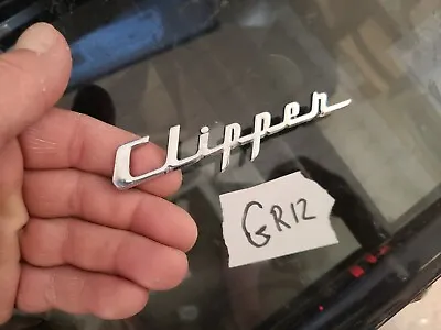 Vintage 1950's 4 5/8  Long Clipper Emblem Script Oem ...bin Gr12 • $29.99