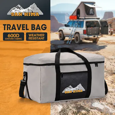 $26.95 • Buy San Hima Canvas Travel Bag 70L BBQ Storage Bag Water Resistant Outdoor Camping