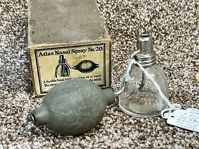 Vintage Atlas Nasal Spray No.20 With Original Box Medical Equipment • £39.99