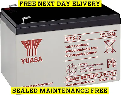 £45.07 • Buy 12V 12AH Electric Car Battery - Peg Perego Injusa Feber John Deere, Caterpillar