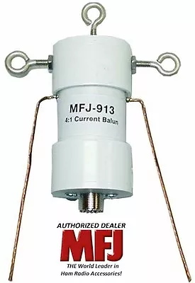 MFJ 913 - 4:1 Current Balun 300 Watts10-160 Meters FULLY ASSEMBLED NOT A KIT • $59.95