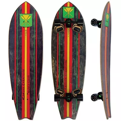 Kahuna Creations Shaka Kahili 46” Longboard Skateboard Fishtail Rocker Cruiser • $199.99