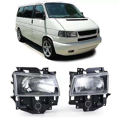 Smoked Headlights For Vw T4 8/1996 - 8/2003 Long Nose Model Headlamps • $199.50