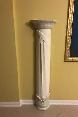 Greek Roman Large Column Pillar Capital Resin Marble Design Wall Mount Vintage  • £83.60