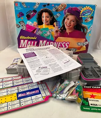 Mall Madness Board Game Vintage 1996 Milton Bradley Tested Works 7 Pegs Missing • $75