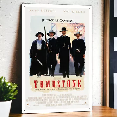 Tombstone (1993) Metal Movie Poster Tin Sign Plaque Film 8 X12  • $6.99