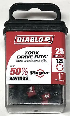 Diablo 1 In. #25 Torx Drive Bits (25-Pack) DT251P25 • $10.65