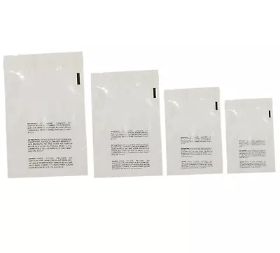 400 Clear Poly Bags Combo Pack With Suffocation Warning - 6x9 8x10 9x12 10x13 • $25.99