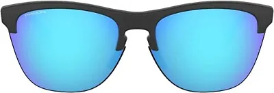 Oakley Men's OO9374 Frogskins Lite Square Sunglasses Black Teal Fade Silver • $88