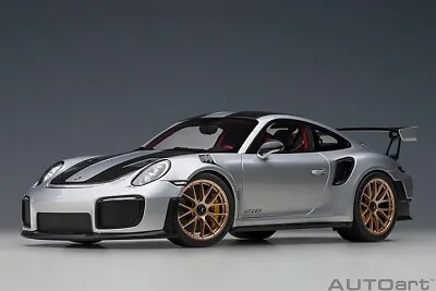 AUTOart 78174 PORSCHE 911(991) GT2 RS WEISSACH PACKAGE (GT SILVER) 1/18 • $218