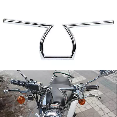 Chrome Handlebar 1  Z Fit For Harley Custom Chopper Bobber Sportster XL883 1200 • $31.99