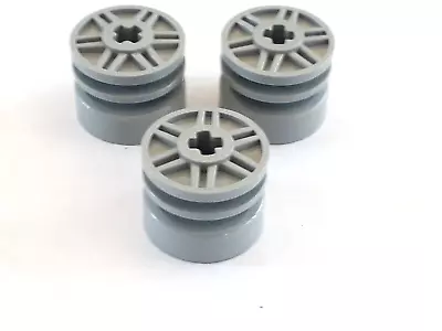 LEGO Wheel 18mm D. X 14mm With Axle Hole Fake Bolts And Shallow Spokes 3X • $3.70