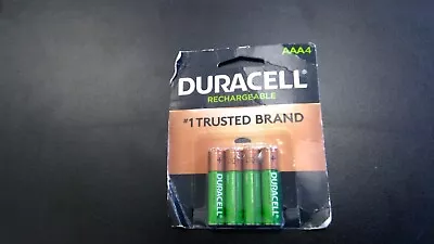 Duracell Rechargeable AAA Batteries 4 Count • $12