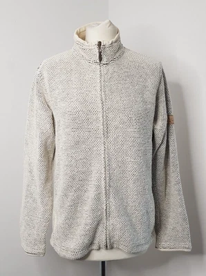 £9.99 • Buy Weird Fish Full Zip Sweatshirt Ladies Large Off White/Grey Macaroni Waffle