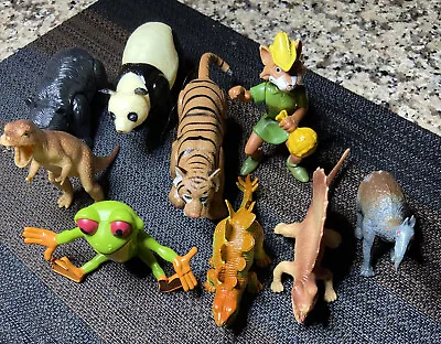 Plastic Miniature Dinosaurs Wild AnimalsFrog Robinhood Fox • $6