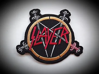 £3.89 • Buy Slayer Iron Or Sew On Quality Embroidered Patch Uk Seller