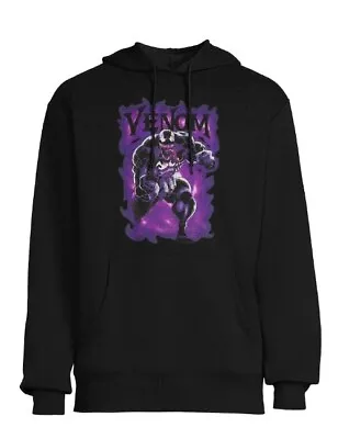 New Men's Marvel Vemon Black Hoodie With Purple Venom Size 3XL Free Shipping. • $29.99