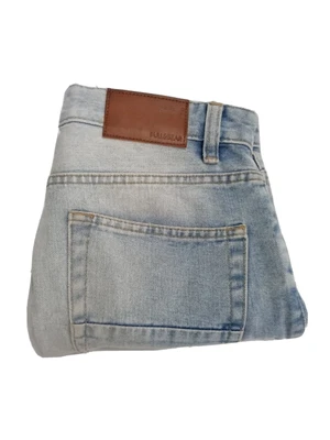 $7.95 • Buy Pull And Bear Distressed Button Up Denim Jean Mens Light Blue Size 31