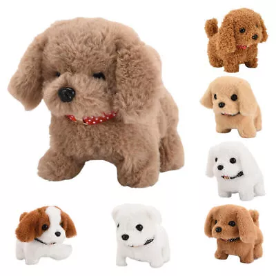 £8.99 • Buy Electronic Robot Dog Walking Barking Tail Wagging Puppy Dog Plush Toy Kids Gifts