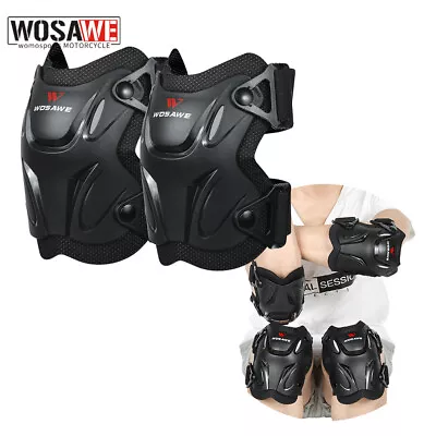 WOSAWE Motorcycle Protective Knee Elbow Pads Motorbike Cycling Protector Gear • $23.31