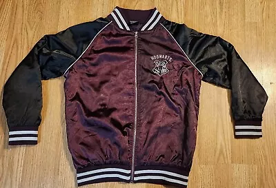 Harry Potter Jacket Juniors Hogwarts Crest Satin Letterman Varsity Large • $15