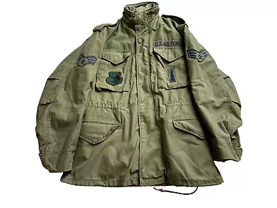 US M65 Field Jacket 1985 Cold Weather Sateen Small Regular OG 107 • $44.61