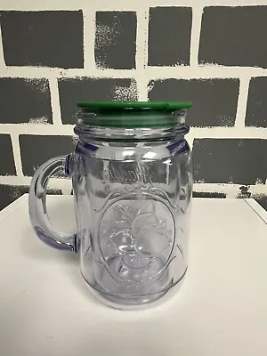 Aladdin Mason Jar - 16oz Tumbler With Drink Through Green Lid • $17.50