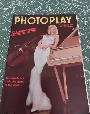 PHOTOPLAY Magazine AUGUST 1957 Jayne Mansfield/Tommy Sands/Natalie Wood PH106 • £20