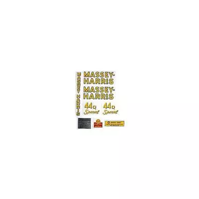 DEC234 MH 44 Special Diesel: Mylar Decal Set Fits Massey Harris • $90.99