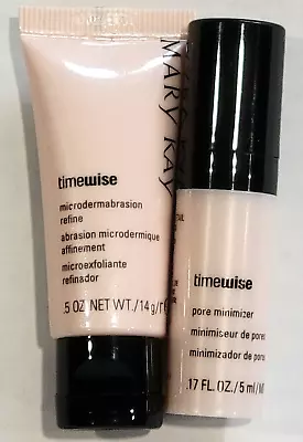 Mary Kay Timewise .5 Oz Microdermabrasion & .17oz Refine Pore Minimizer 11/18 • $4.99