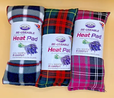 Microwave Wheat Bag Pain Relief Heat Pack Large Soft Lavender Fleece Warmer • £12.99