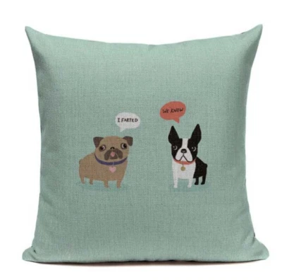 $19.16 • Buy Boston Terrier I Farted I Know B6 Cushion Pillow Cover French Bulldog Pet Funny