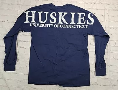 Uconn Connecticut Huskies Spirit Jersey MV Long Sleeve Shirt Size Medium • $21.12