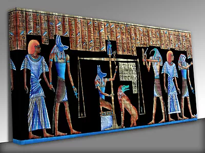 Papyrus Egyptian Ancient Civilization Panoramic Canvas Wall Art Picture Print • £23.99