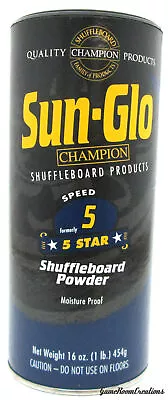 Sun-Glo #5 Speed Shuffleboard Powder Wax - 1 Pack Sunglo Shuffle Board Wax • $14.15