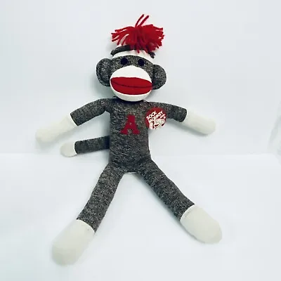 $22.99 • Buy New With Tag 2008 Schylling Sock Monkey 20  Plush Stuffed Doll Red Lips “A”