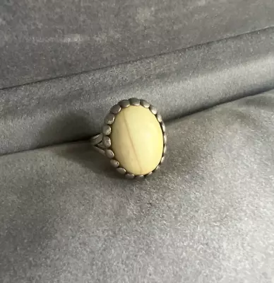 Vintage Handmade Denmark Sterling Silver Hermann Siersbol Ring With Stone • $30