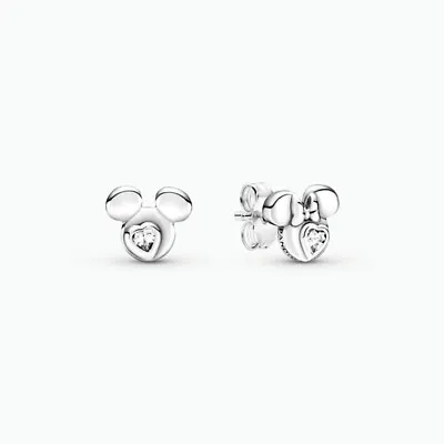 Genuine 2021 Pandora Disney Mickey & Minnie Mouse Silhouette Studs 299258C01 • £23
