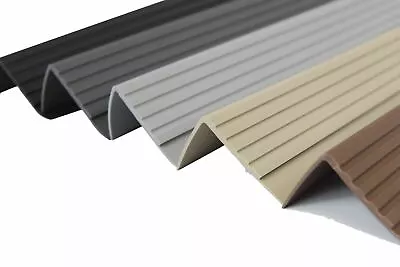 £8.49 • Buy Rubber Stair Nosing Edge Trim Anti Non Slip PVC Angle Step Edging 40x40mm