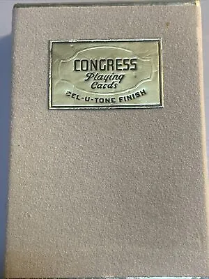 Vintage Congress Playing Cards Cel-U-Tone Finish Merry Go Round Fair  - A3 • $5.99